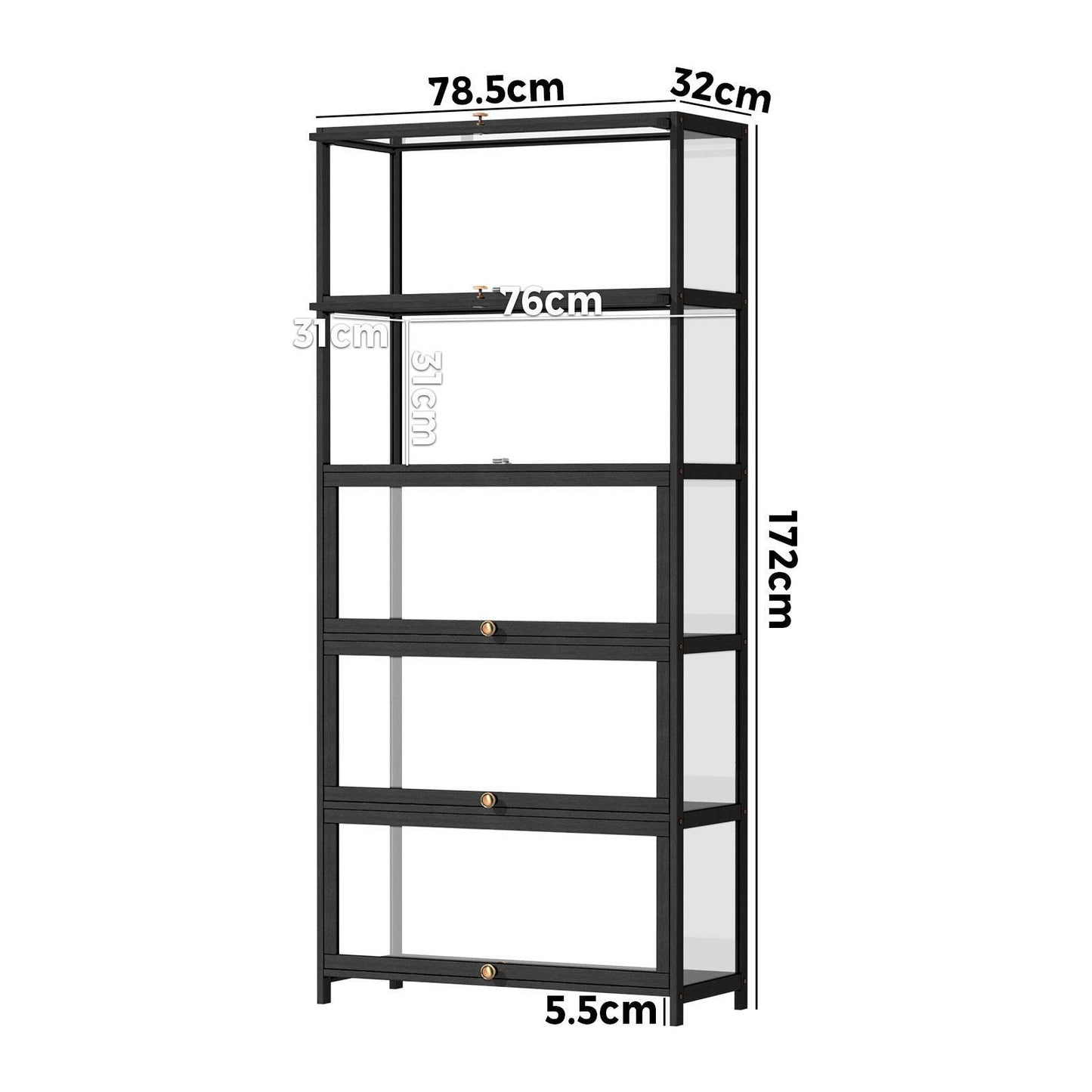 5 Tier Display Cabinet