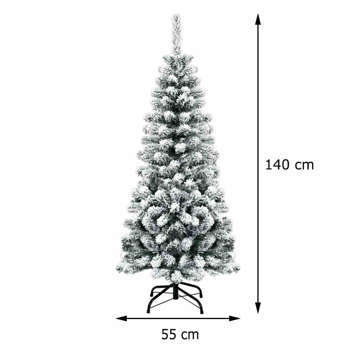 1.4m Slim Christmas Tree With Lights