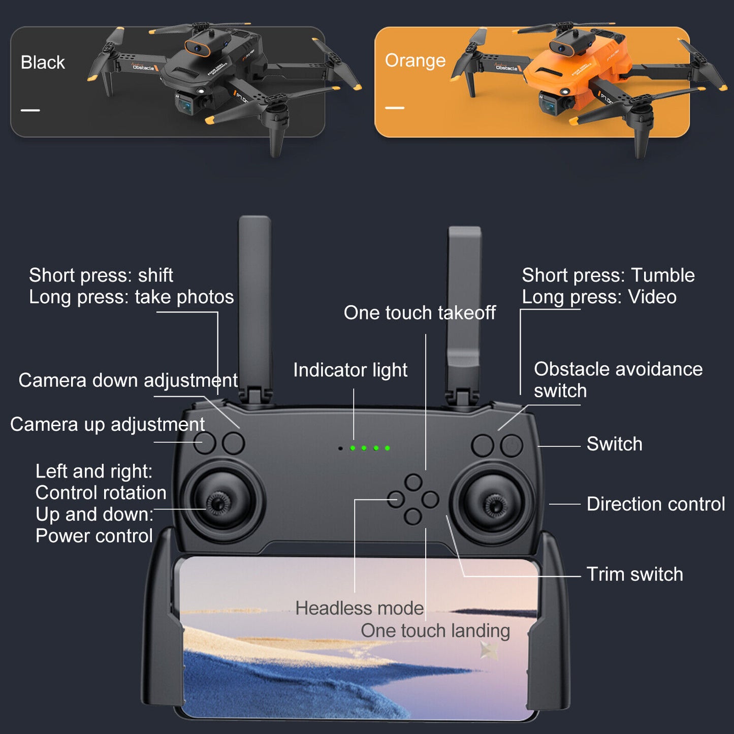 5G 8K Drone with HD Camera