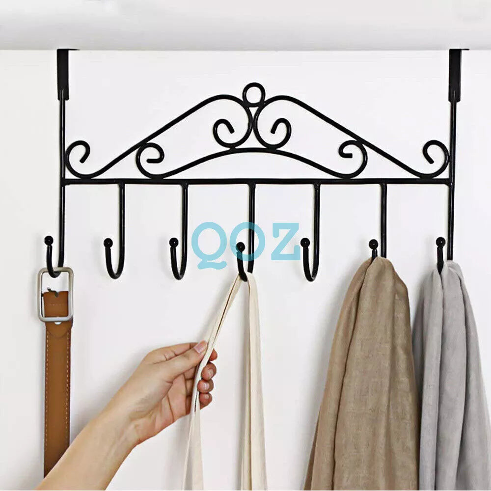 7 Hooks Over The Door Organizer