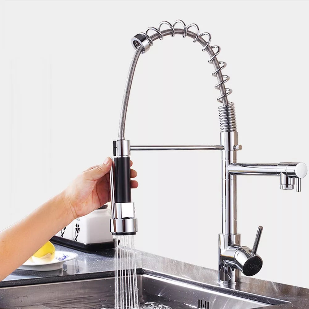 Pull Out Sink Taps 360° Swivel Single Lever Faucet