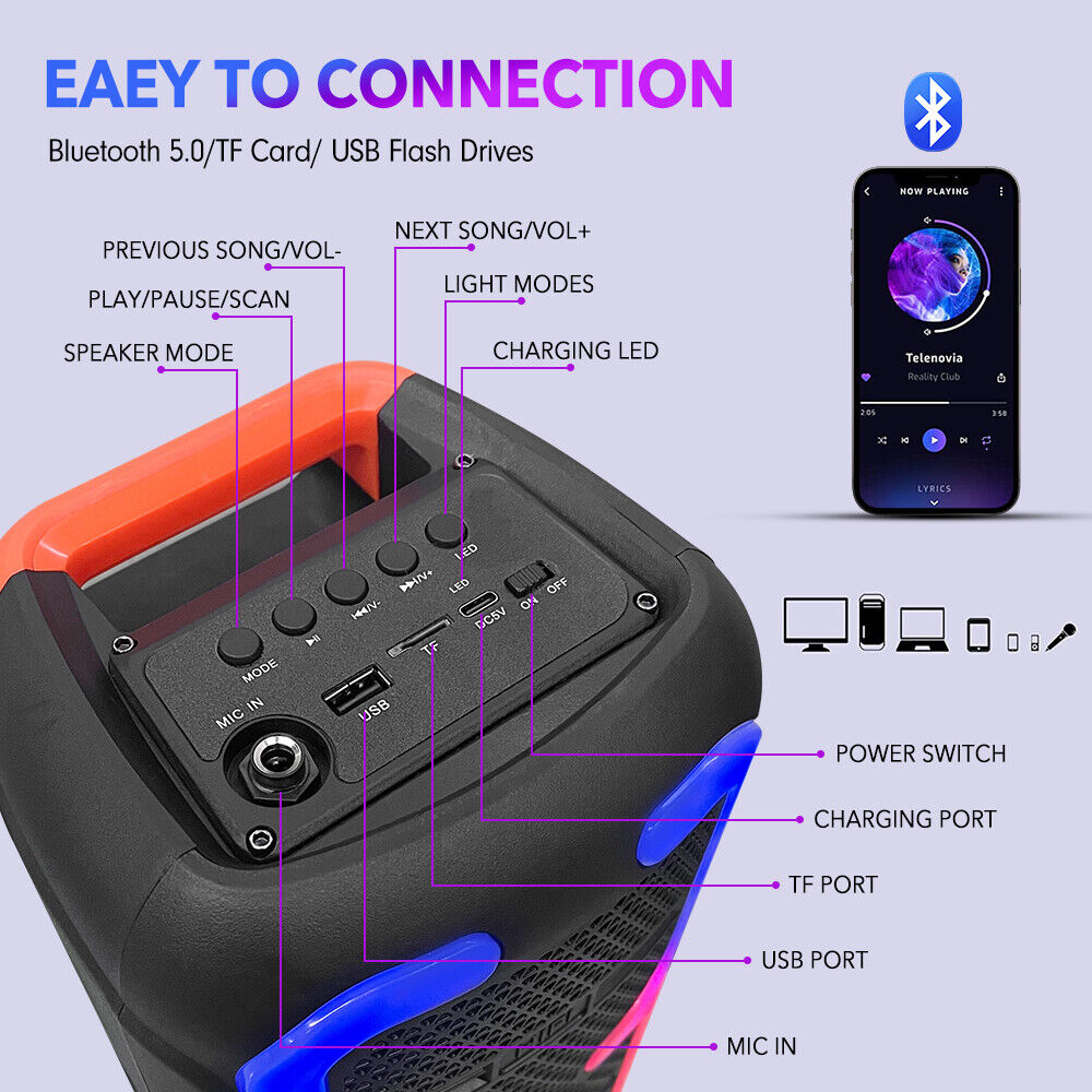 Portable TWS Bluetooth Speaker