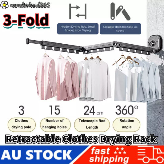 3 Foldable Clothes Drying Rack