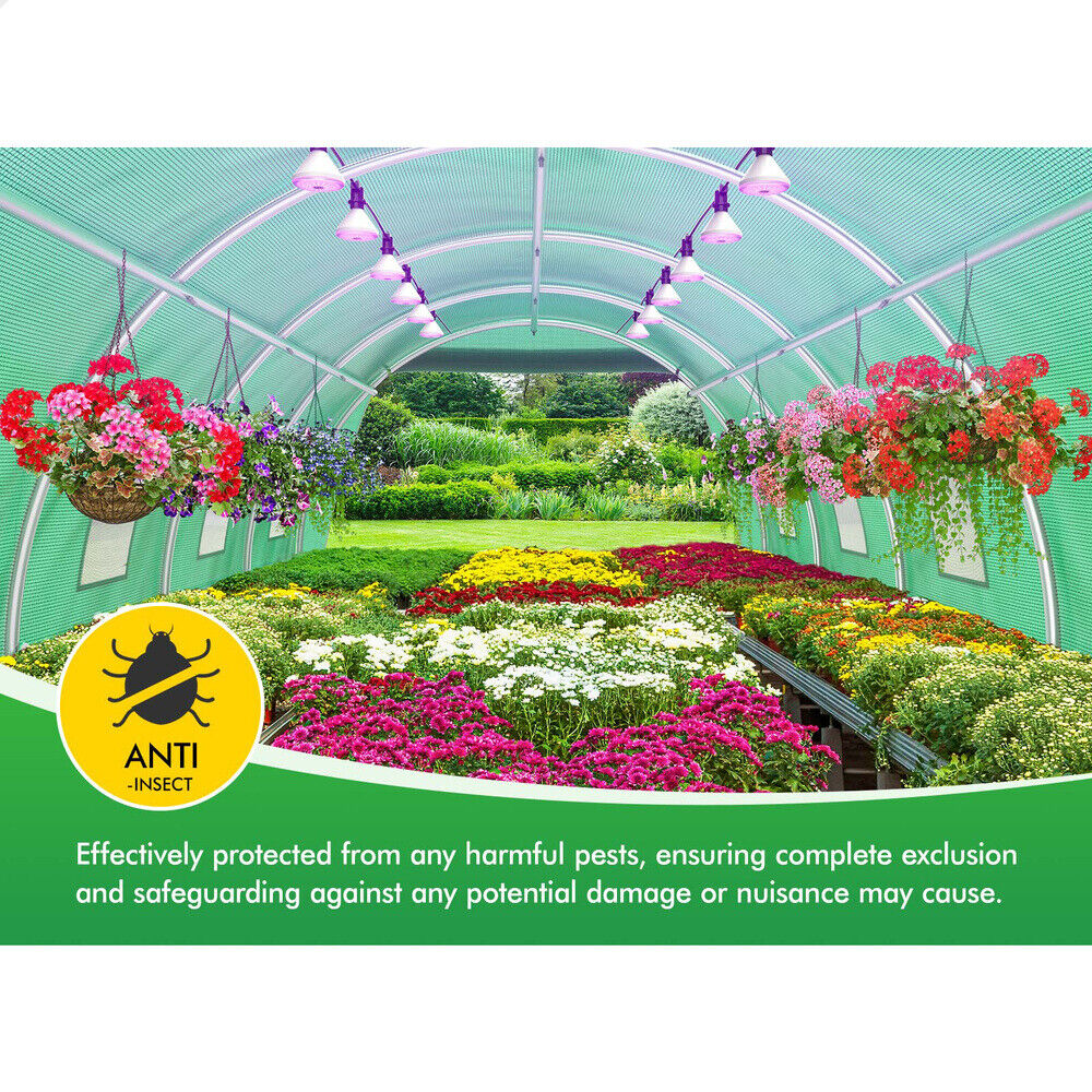 Greenhouse Dome Shed Walk in Tunnel Plant Garden Storage Cover 6x3x2M