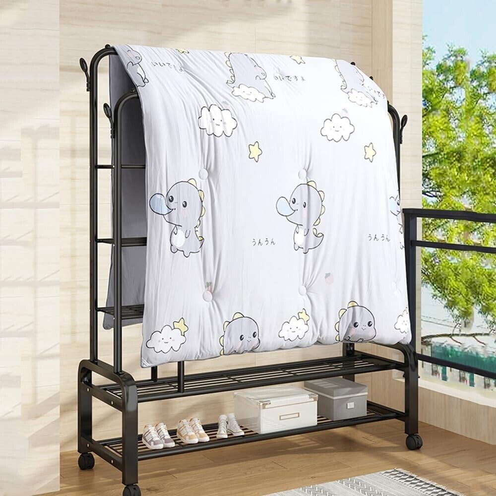 Freestanding Heavy Duty Double Garment Rack