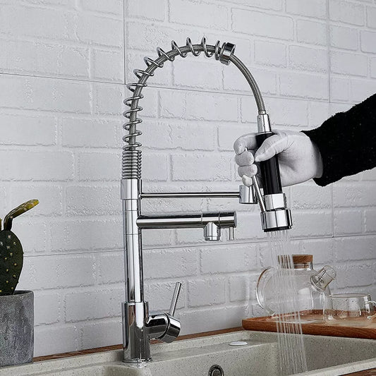 Pull Out Sink Taps 360° Swivel Single Lever Faucet