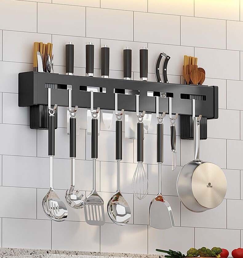 60cm Stainless Steel Kitchen Utensil Storage Rack