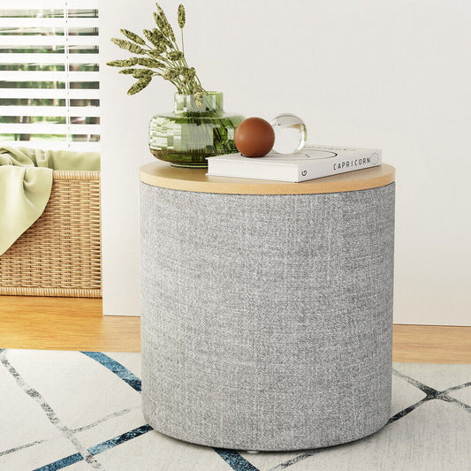 40cm Round Storage Ottoman