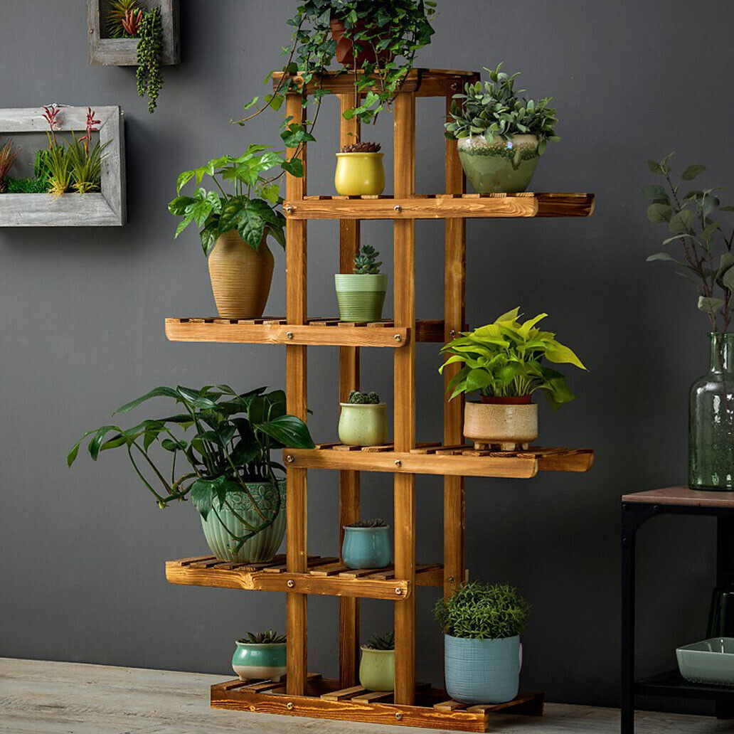 6-Tier Wooden Plant Stand – Aus Best Dealz