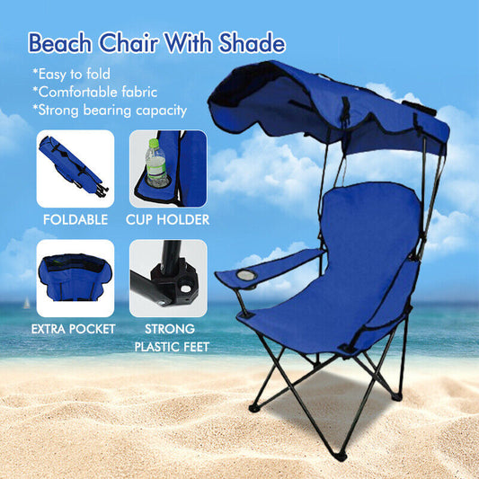 Chair Foldable W/ Sun Shade