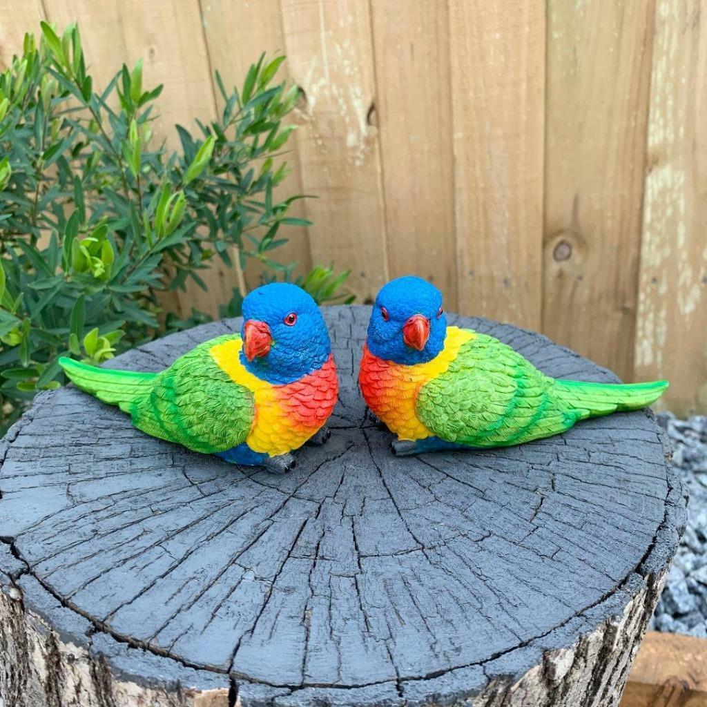 Rainbow Birds Figurine Ornament