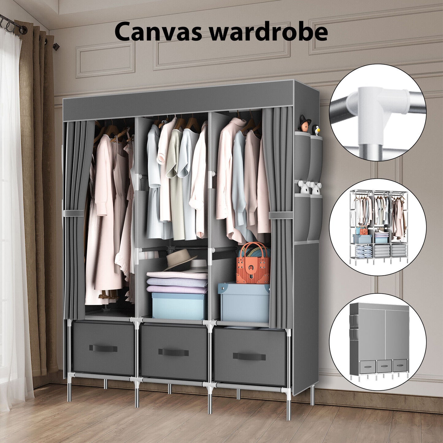 Fabric Wardrobe Closet