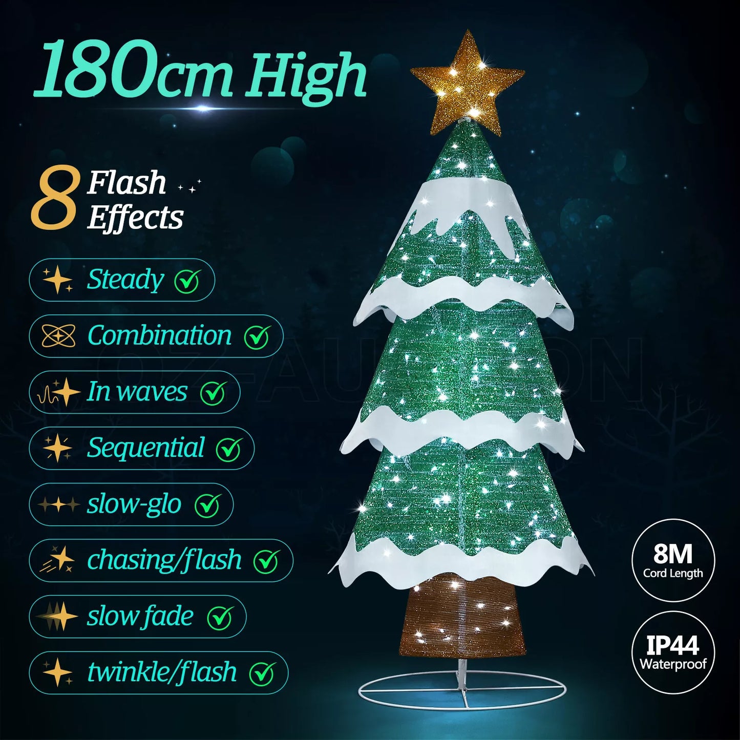 180cm 3D Christmas Tree