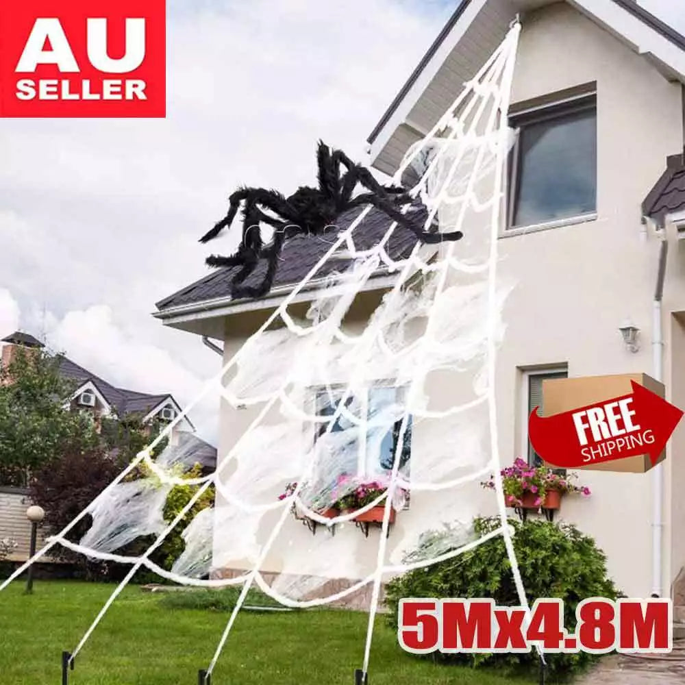 Giant Spider Web Halloween Decoration