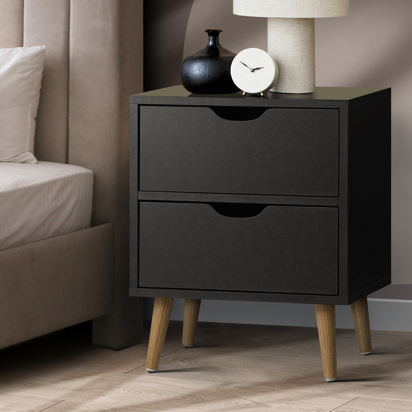 2 Drawers Side Table