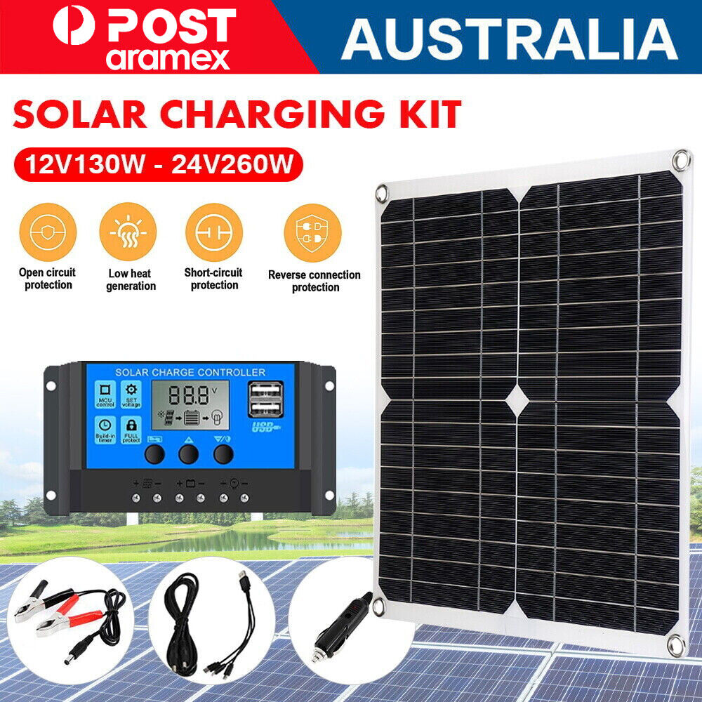 130W/12V Solar Panel Kit