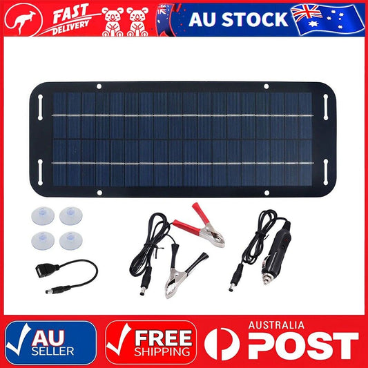 60W Solar Panel 12V Trickle Battery Charger For Caravan Car Van Boat Kit