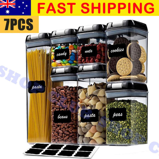 7Pcs Kitchen Storage Pantry Organization Containers