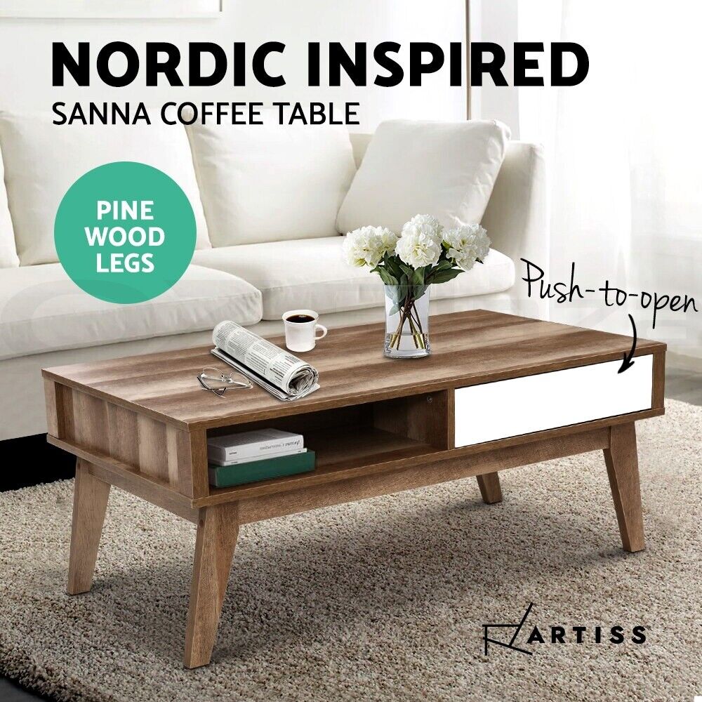 2 Drawer Coffee Table