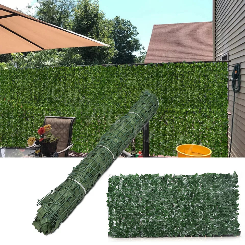 3M Artificial Hedge Ivy Leaf Garden Fence