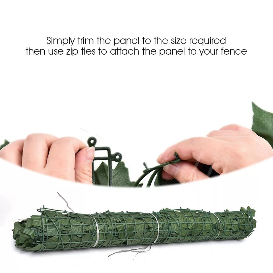 3M Artificial Hedge Ivy Leaf Garden Fence