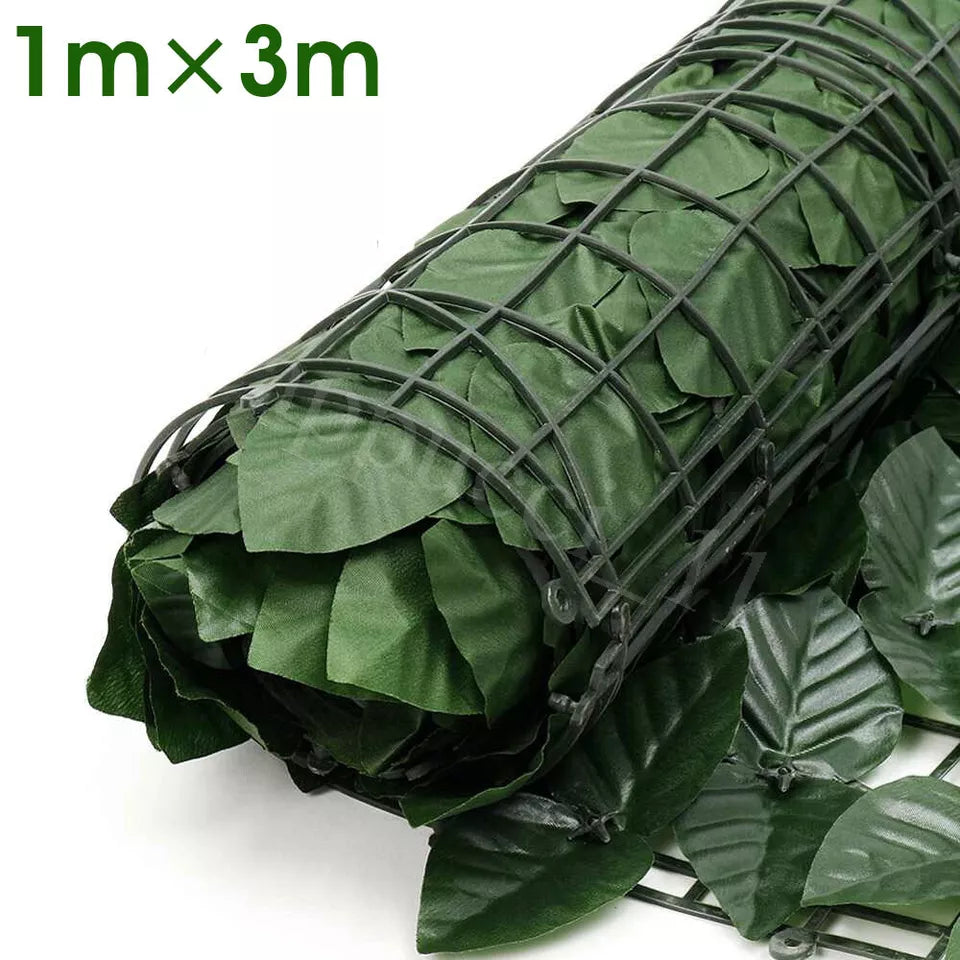 3M Artificial Hedge Ivy Leaf Garden Fence