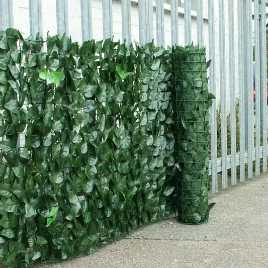 3M Artificial Hedge Ivy Leaf Garden Fence