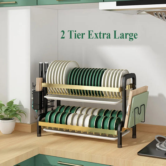 2 Tier Dish Drying Rack