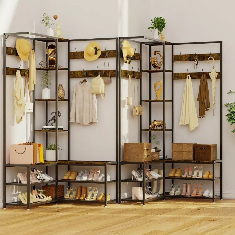 Corner Enterway Coat Rack