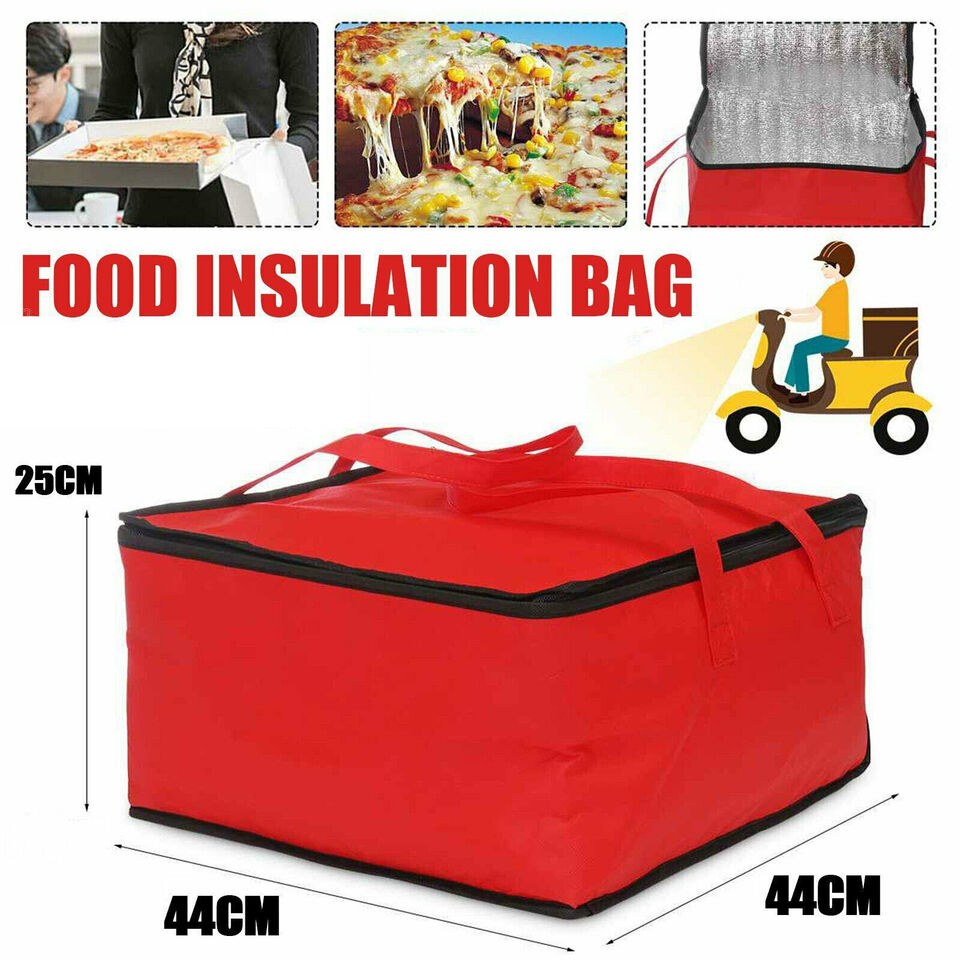 Delivery Bag Pizza Bags Insulated Thermal Hot Cold Food Storage Carrying Case