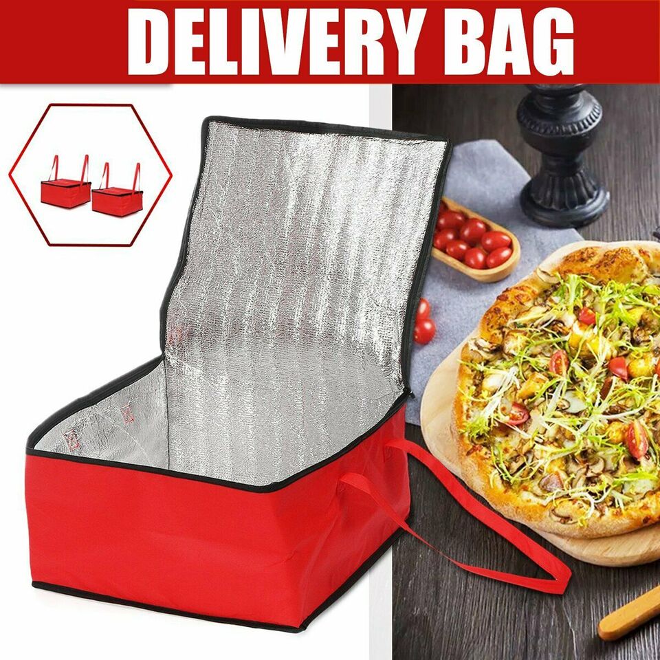 Delivery Bag Pizza Bags Insulated Thermal Hot Cold Food Storage Carrying Case