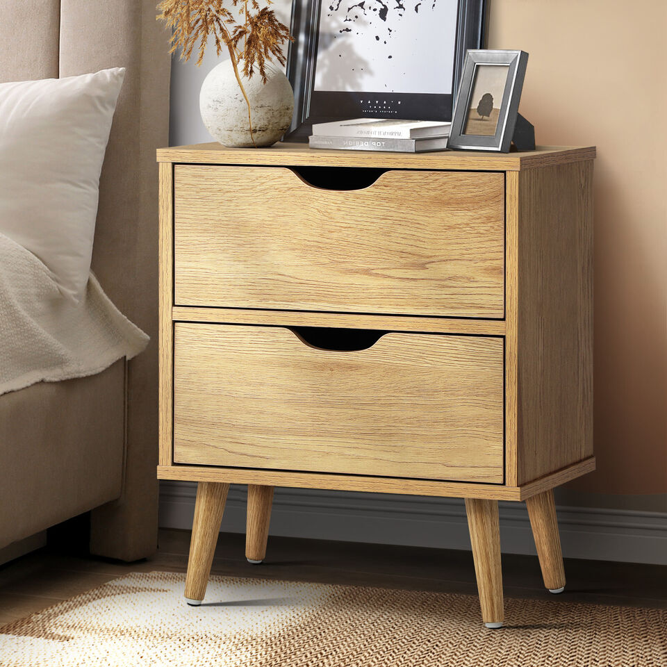 2 Drawers Side Table