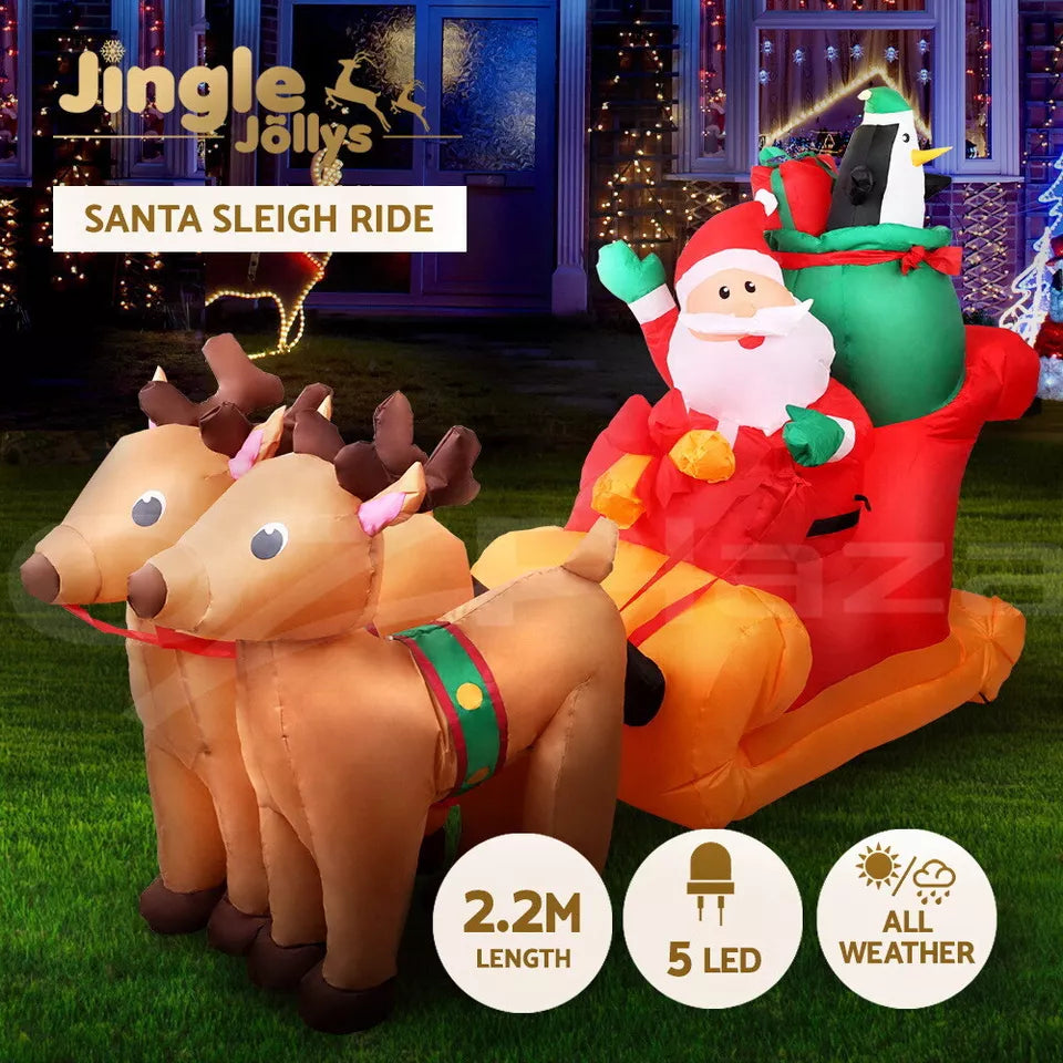 Inflatable Santa Sleigh 2.2M