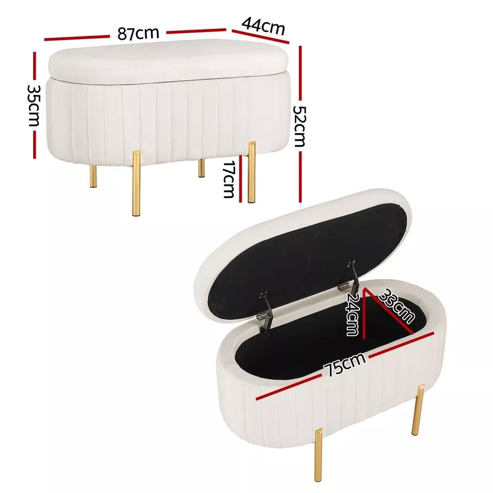 87cm Storage Ottoman