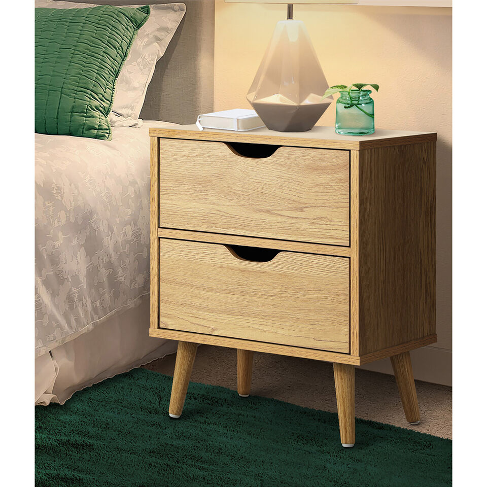 2 Drawers Side Table