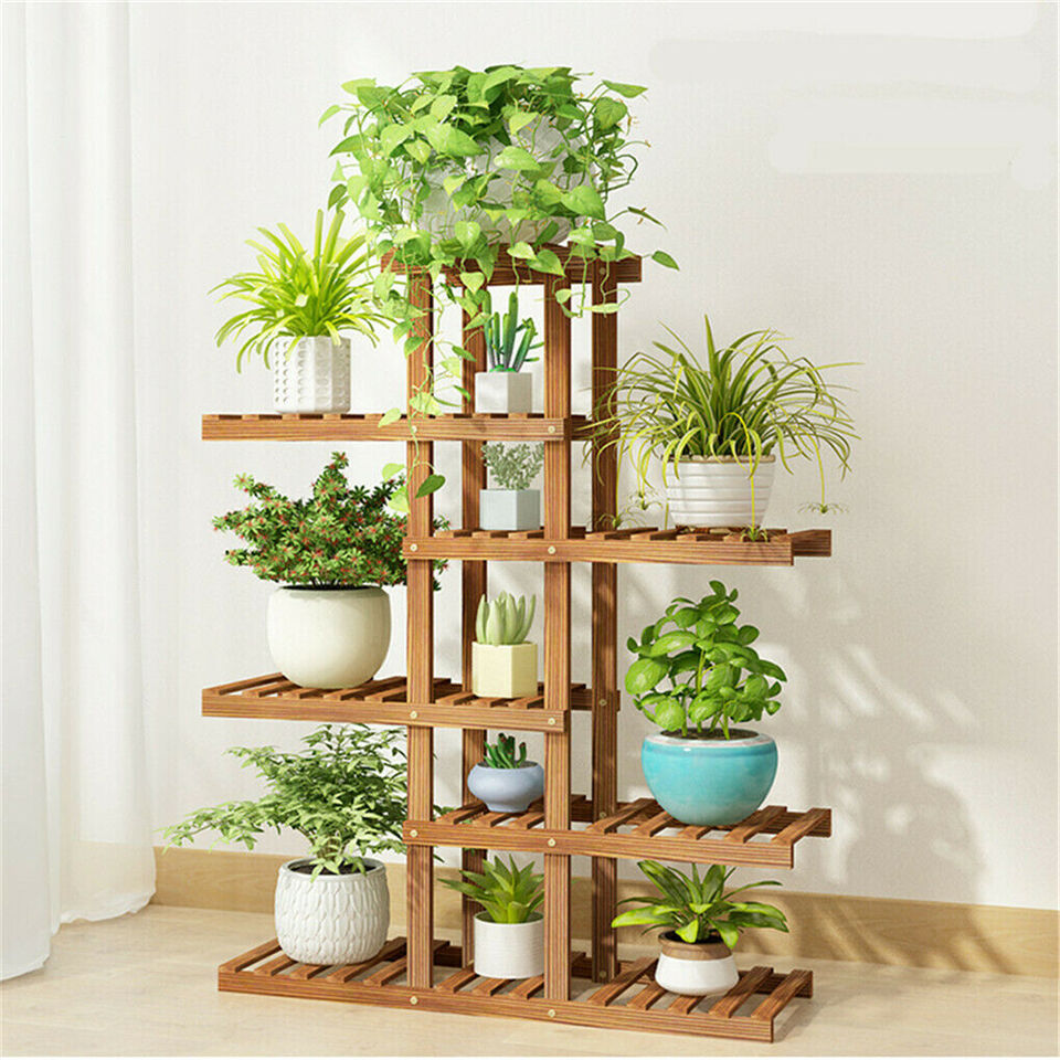 6-Tier Wooden Plant Stand