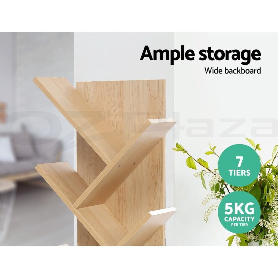 7-Shelf Tree Book Storage Rack