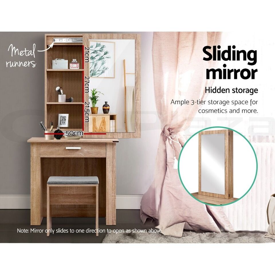 Mirror Sliding  Dressing Table