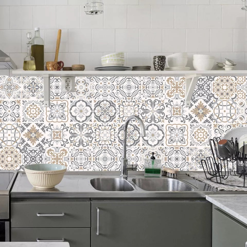 24PCS Moroccan Style Tile Wall Sticker