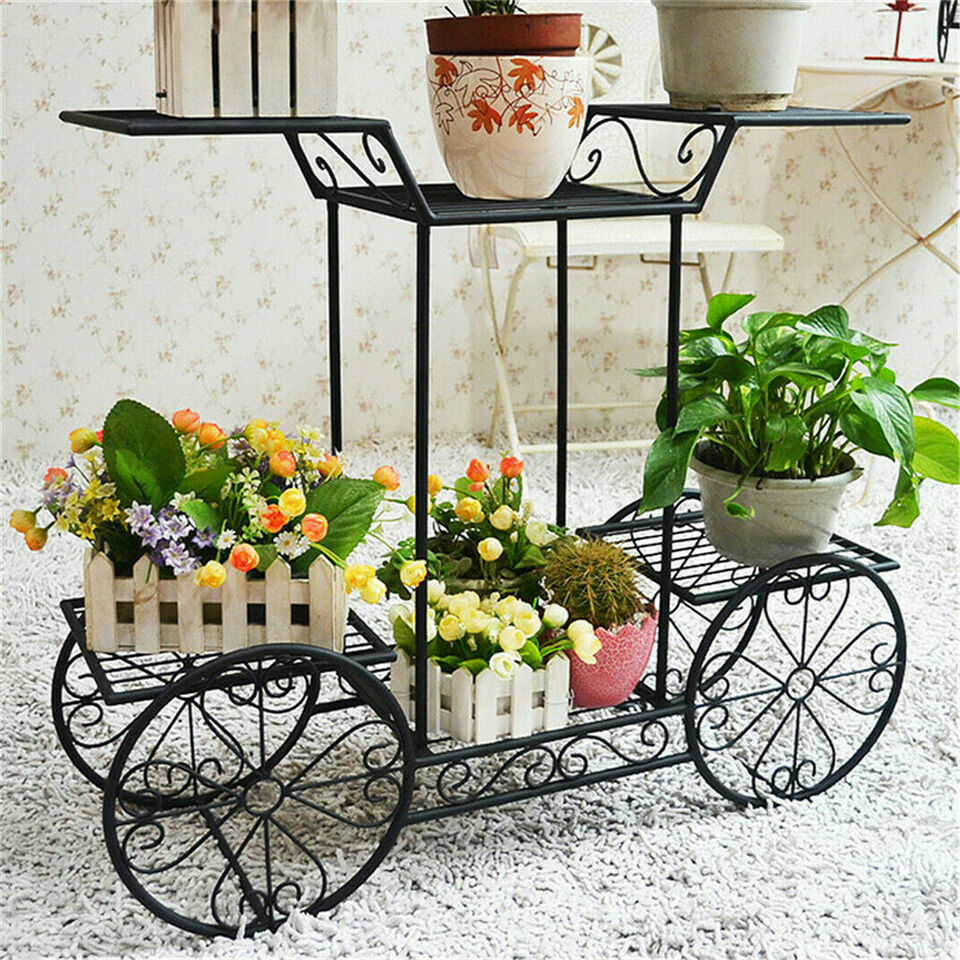 Large Metal Garden Cart