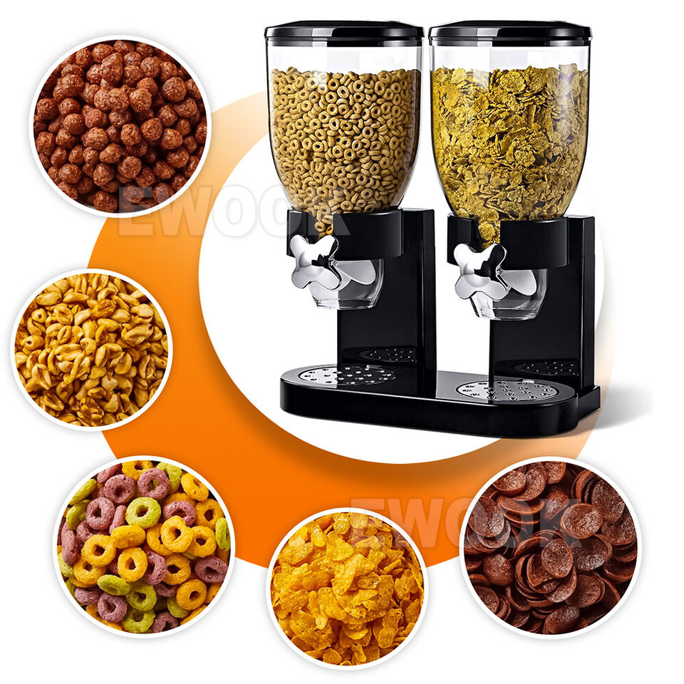 7L Double Cereal Dispenser Container