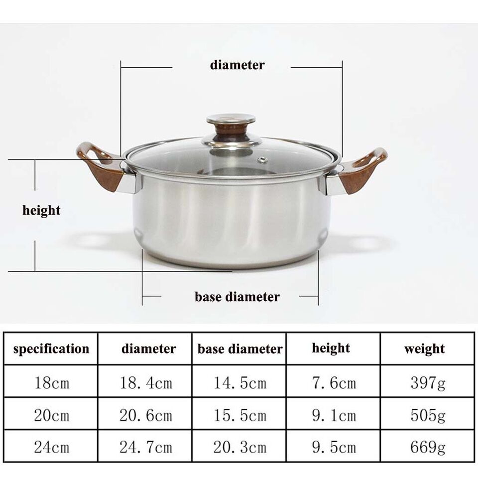 12pcs Stainless Steel Cookware Set