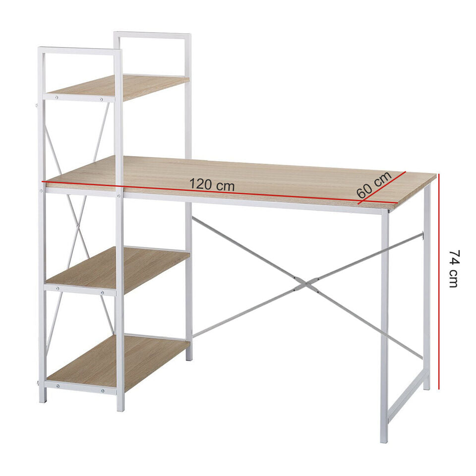 Computer Desk with Bookcase