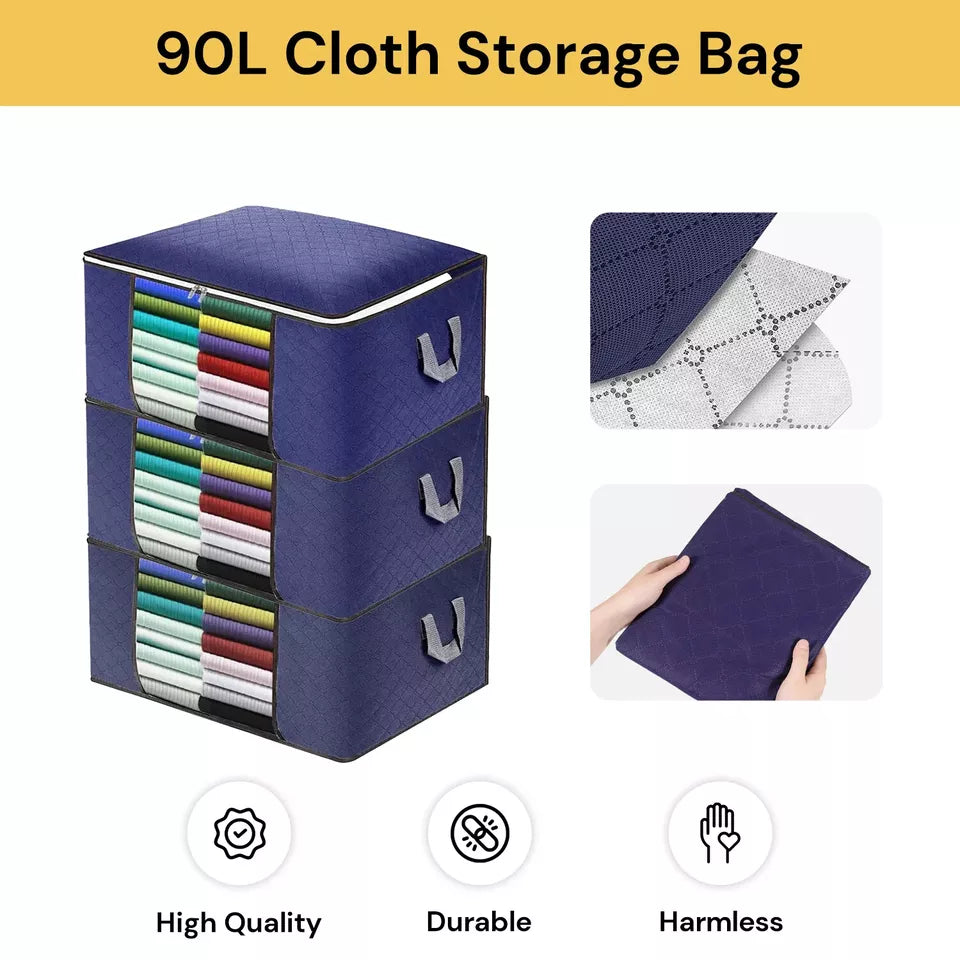 3pcs Clothes Storage Box