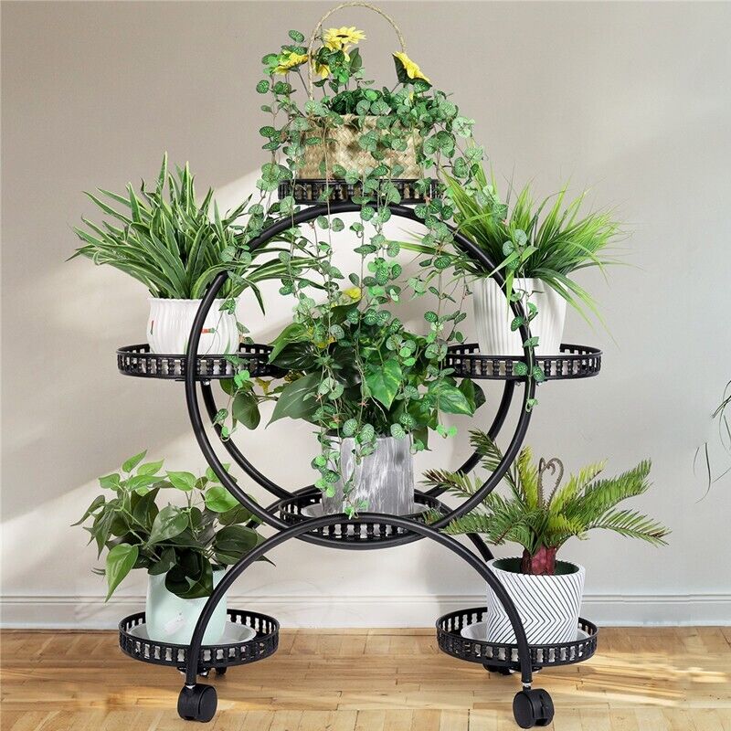 4 Layer 6 Pots Metal Plant Stand