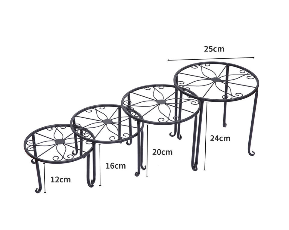 4x Metal Plant Stand