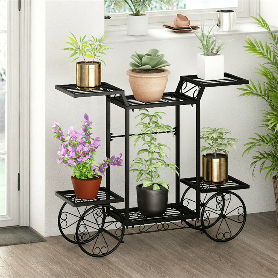 Large Metal Garden Cart