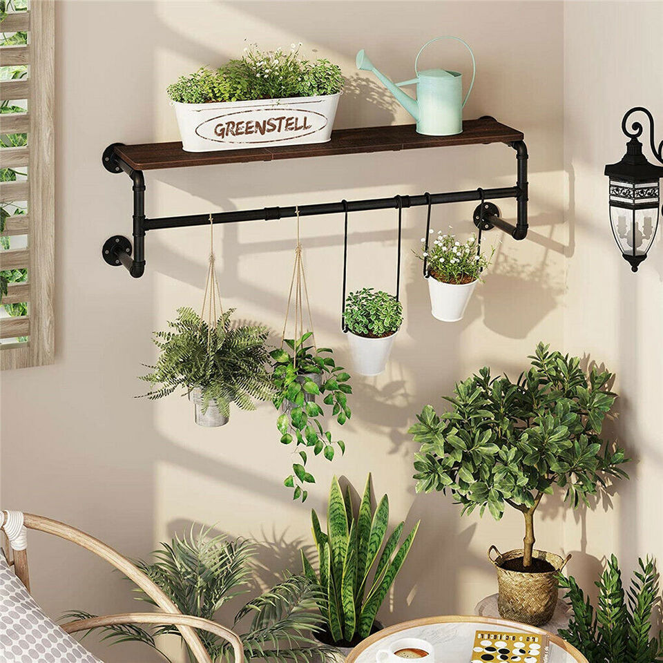 2-Pipe Super Sturdy Garment Rack with Top Shelf