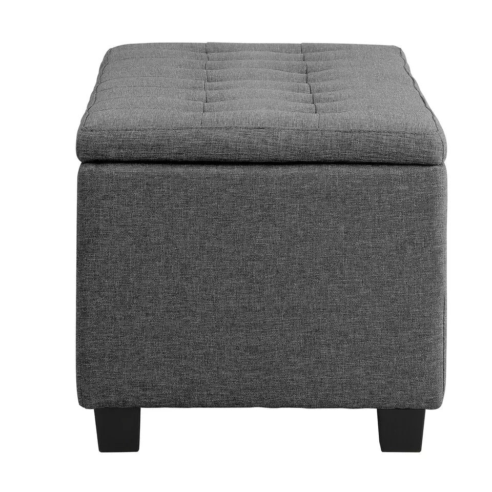 Grey Storage Ottoman