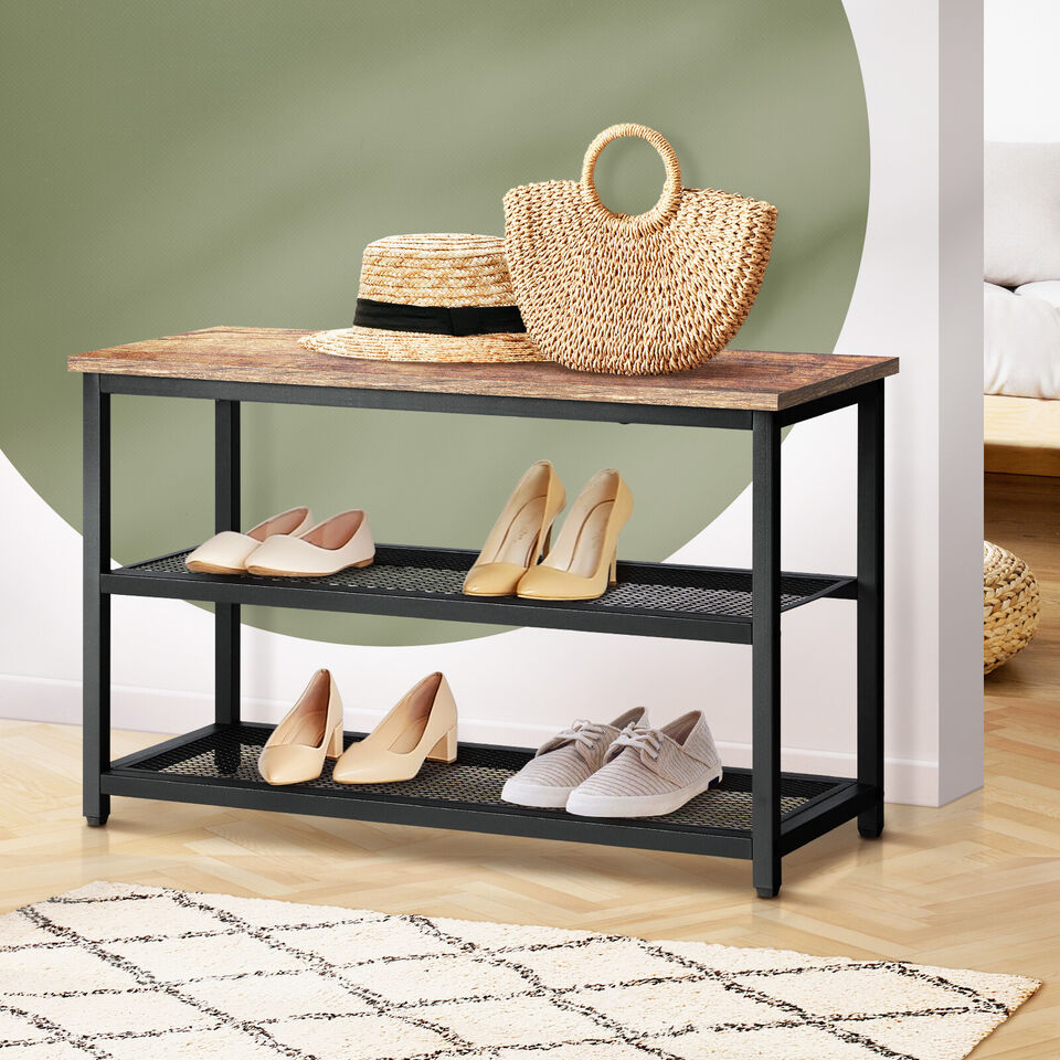 3-Tier Industrial Shoe Bench